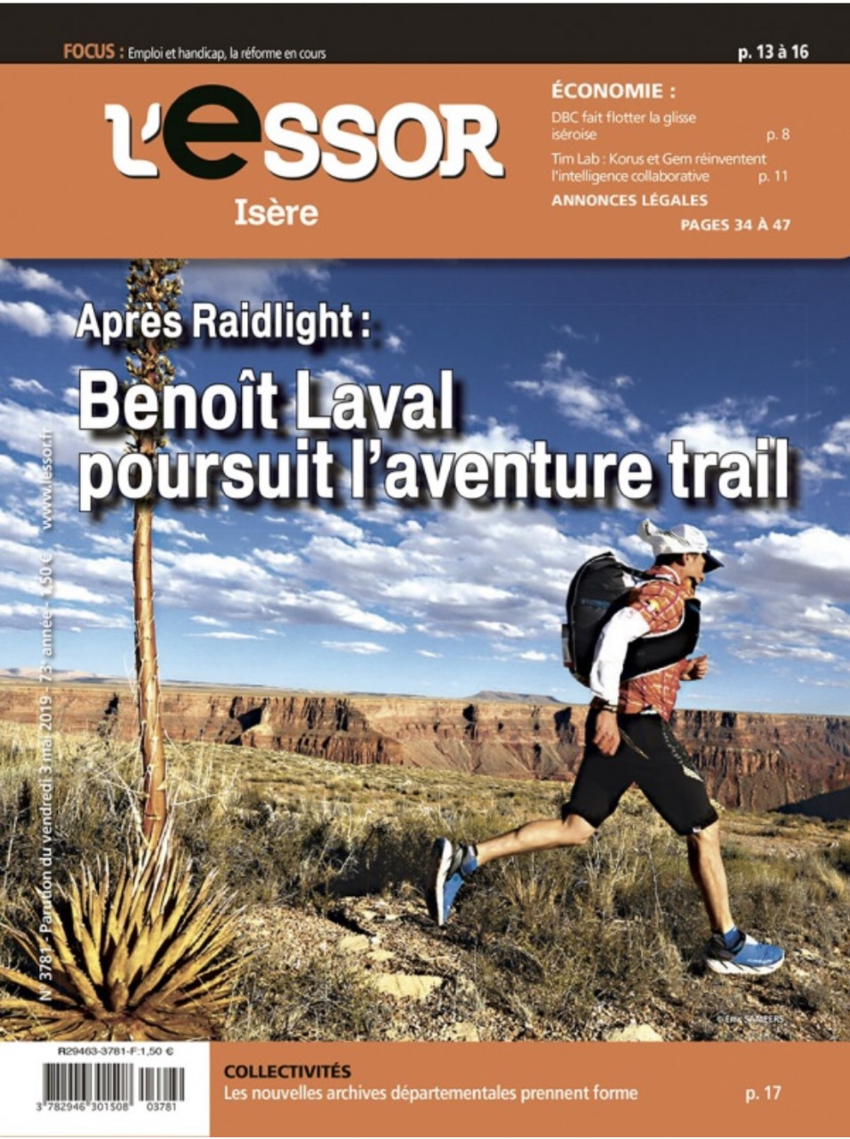 Benoît Laval poursuit l’aventure Trail – Portrait dans l’Essor Isère